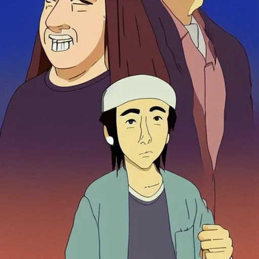 Image similar to Nicolas cage in the film spirited away by studio ghibli