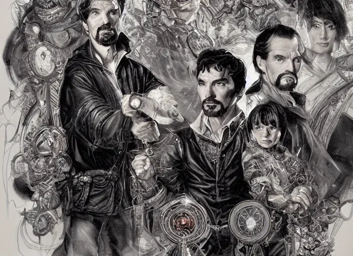 Prompt: a highly detailed presedential portrait of stephen strange, james gurney, james jean