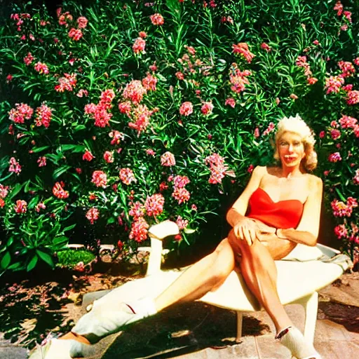 Prompt: a beautiful portrait from slim aarons, 8 k