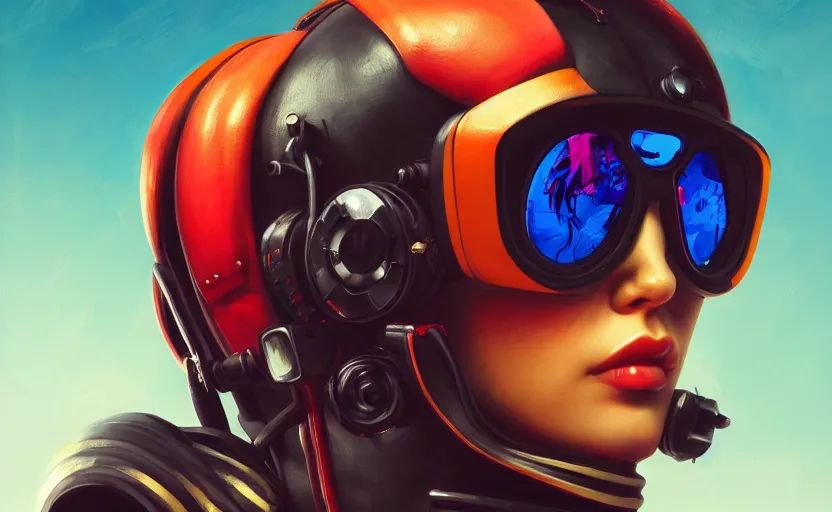 Image similar to closeup painting of bee, cyberpunk, wearing crimson shutter shades and a black leather jacket, portrait, hyperdetailed, artstation, cgsociety, 8 k, synthwave by tangerine dream