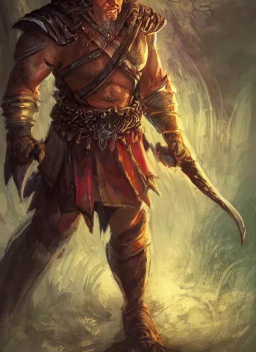 Image similar to asian with medium black hair man looks belly point of view, dndbeyond, bright, colourful, realistic, dnd character portrait, full body, pathfinder, pinterest, art by ralph horsley, dnd, rpg, lotr game design fanart by concept art, behance hd, artstation, deviantart, hdr render in unreal engine 5