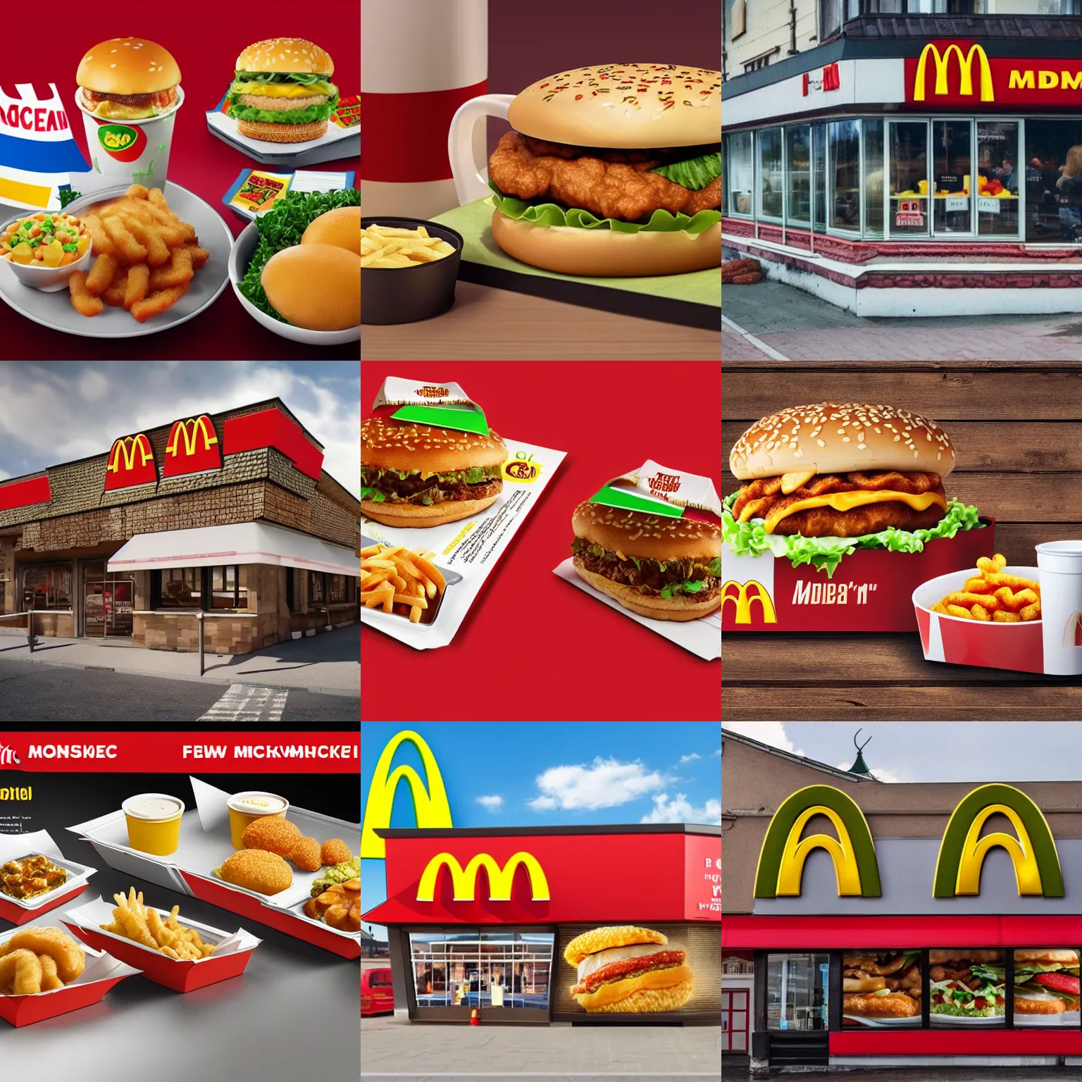 Prompt: new menu item of a fake russian mcdonalds, promotional image