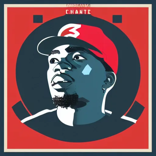 prompthunt: Constructivism album cover design for Chance The