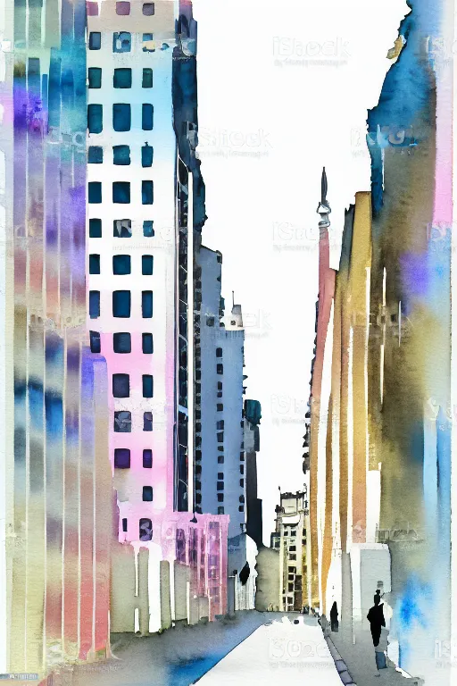 Image similar to minimalist watercolor art of buenos aires, illustration, vector art