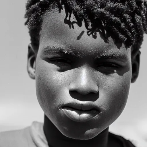 Image similar to photo portrait of a chocolate prince melting in the desert sun, 2 0 0 mm lens, shot on grainy film, photography, hyperrealism, bokeh