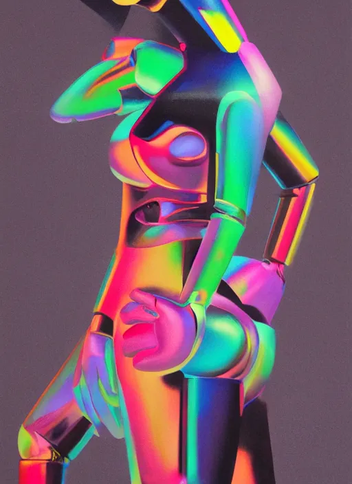 Image similar to futuristic lasers tracing, colorsmoke, leather fullbodysuit, pyramid hoodvisor, raindrops, wet, oiled, beautiful cyborg girl, by steven meisel, kaws, rolf armstrong, mondrian, kandinsky, perfect geometry abstract acrylic, octane hyperrealism photorealistic airbrush collage painting, dark monochrome, fluorescent colors, minimalist rule of thirds, eighties eros