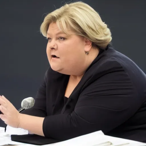 Image similar to Erna Solberg