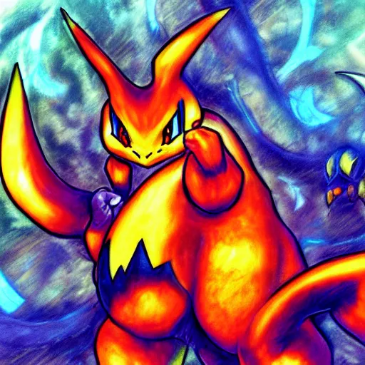 Image similar to pokemon fan art, charizard, venasaur, blastoise, ultra detailed