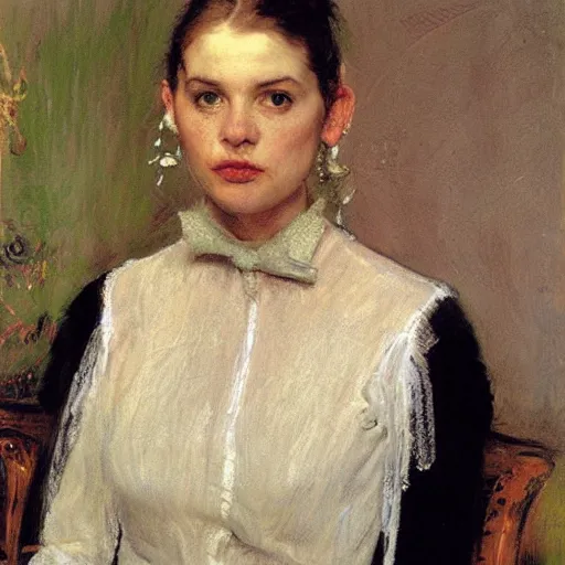 Prompt: a portrait by John Everette Millais
