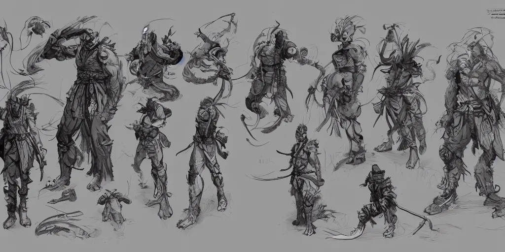 character concept art sketch