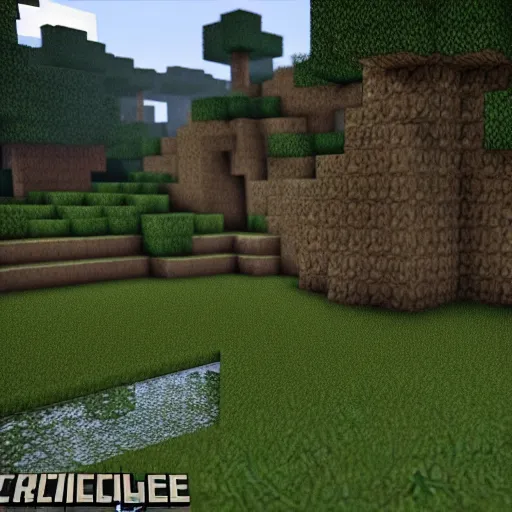 Image similar to the new realistic minecraft, unreal engine, high graphics, cinematic, cinematic lighting, 4k, HD, high resolution