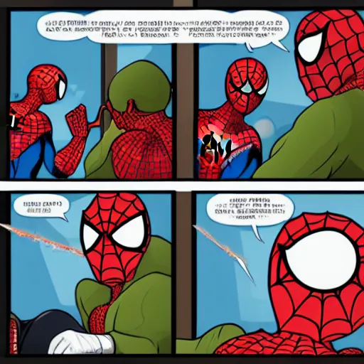 Image similar to taking medicine spiderman taking medicine taking medicine