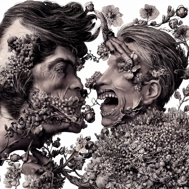 Image similar to fragrance advertising campaign by bernie wrightson, highly detailed