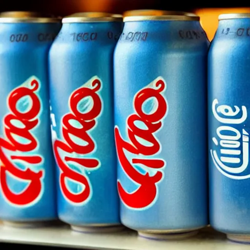 Prompt: coca cola blue