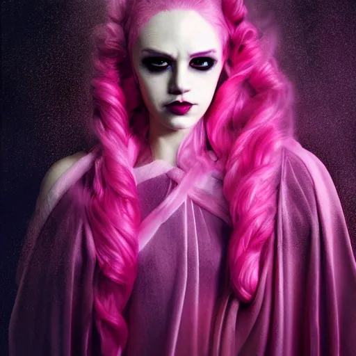 Prompt: pinkie pie as a sith lord, photograph by Zhang Jingna