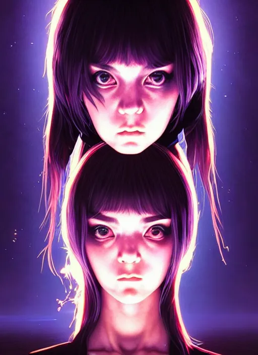 Image similar to emo girl battles again a stove fire. floating planets on the background, box office hit, fantasy and seventies italian horror movie, unreal engine, intricate, highly detailed 8 k, ambient occlusion, extremely beautiful and aesthetic shape of face and neck, art by hiroaki samura and ilya kuvshinov, range murata and rossdraws