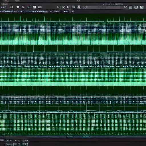 Prompt: adobe audition spectrogram of a ghost singing.