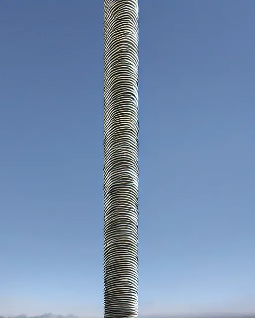 Prompt: super tall biomimicry tower