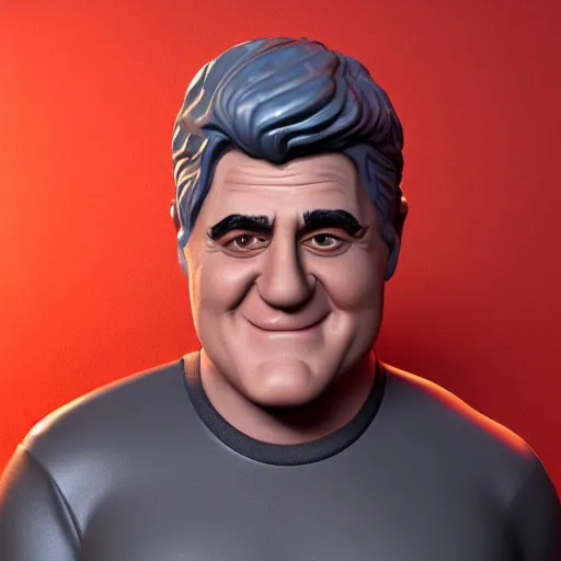 Prompt: bobble head jay leno, 3 d octane render, artstation, andrew krivulya