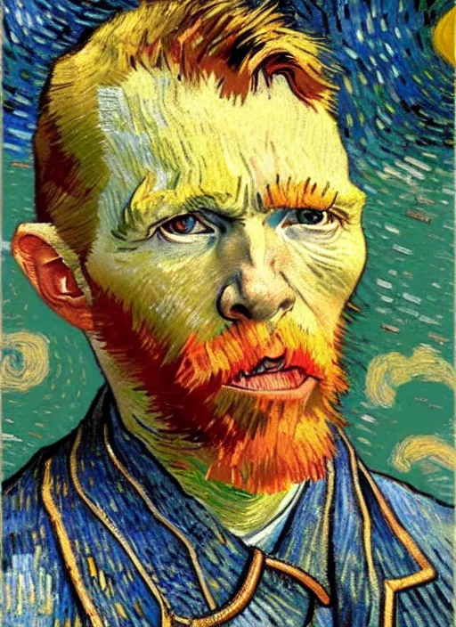 Prompt: hyper realistic charater in cape town painted by vincent van gogh by chiara bautista and norman rockwell and greg rutkowski weta studio, and lucasfilm