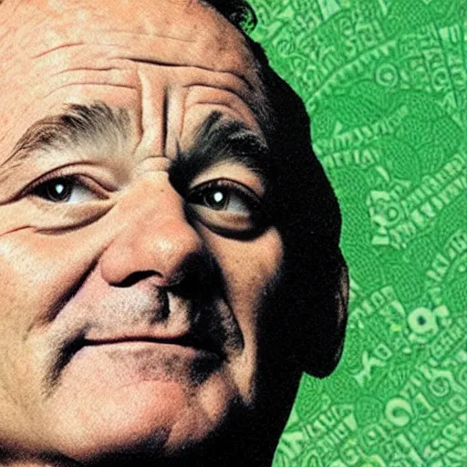 Image similar to bill murray on a dollar bill