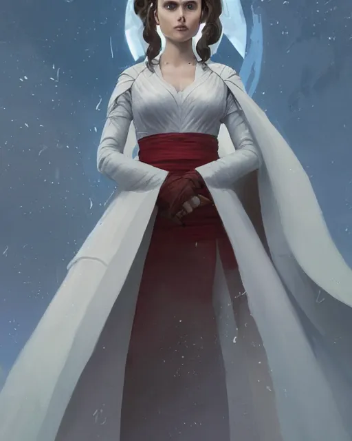 Image similar to Padme Amidala, full body, sharp details, sharp focus, elegant, highly detailed, illustration, by Jordan Grimmer and greg rutkowski and PiNe(パイネ) and 薯子Imoko and 香川悠作 and wlop and maya takamura, intricate, beautiful, Trending artstation, pixiv, digital Art