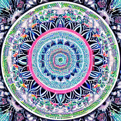 Prompt: a huge mandala stretching over the entire world, intricately detailed, photorealistic, realistic