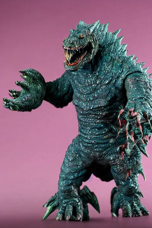 Image similar to kaiju action figure portrait by jason edminton
