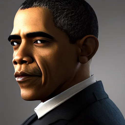 Image similar to realistic photo portrait of a man, renaissance style, looking like obama, volumetric lights, trending on artstation, studio photo, intricate details, highly detailed