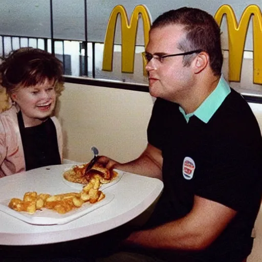 Image similar to scott morrison eating at mcdonalds in 1997