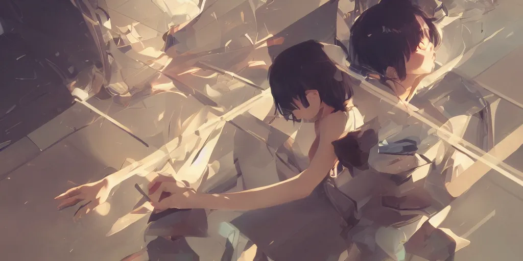 Prompt: anti mobius strip theory by art by rossdraws, wlop, ilya kuvshinov, artgem lau, sakimichan and makoto shinkai, 4 k conceptual abstraction expressive, extremely coherent, highly detailed, sharp focus, perfect composition, smooth, ultra realistic, symmetrical