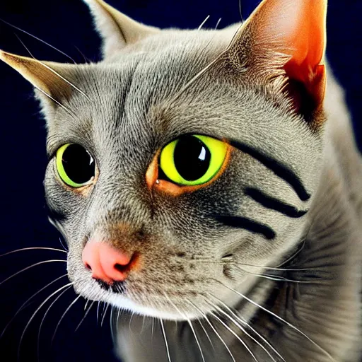 Image similar to a fish - cat - hybrid, animal photography