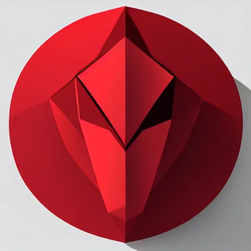 Image similar to low poly, vector, white eagle icon, in a book, red background, cgsociety, artstation, octane render