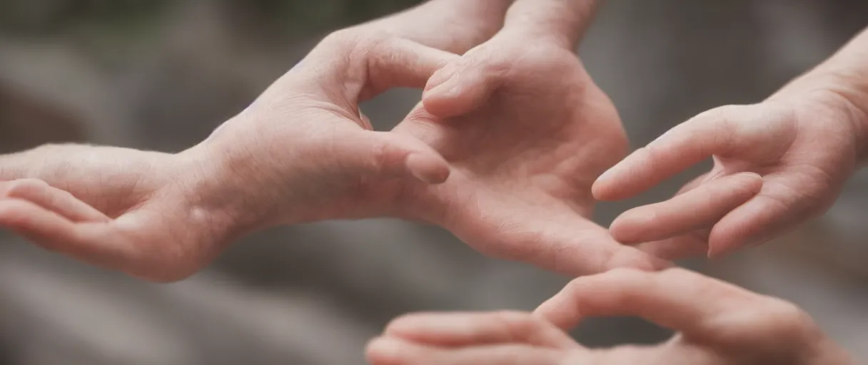 Image similar to a realistic film HD high qualiity depth of field color closeup photograph of a freshly amputated human hand