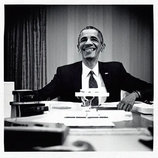 Prompt: “Obama in a Kubrick film”