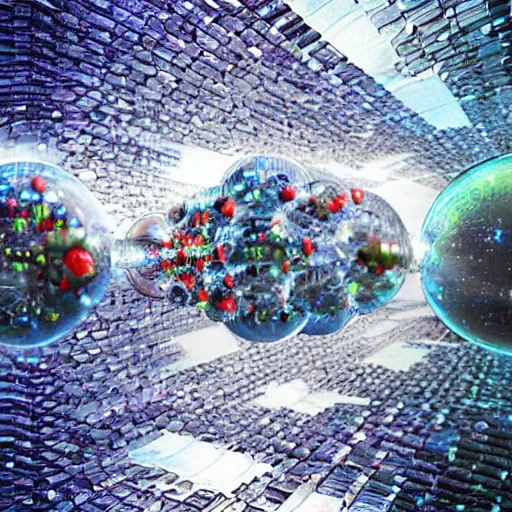 Image similar to multiverse in a bottle, detailed , futuristic