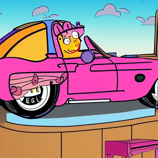 Image similar to illustration gta 5 artwork of peppa pig, in the style of gta 5 loading screen, by stephen bliss