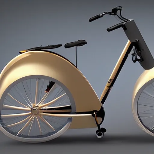 Image similar to planetary bicycles for travelling through space, global illumination