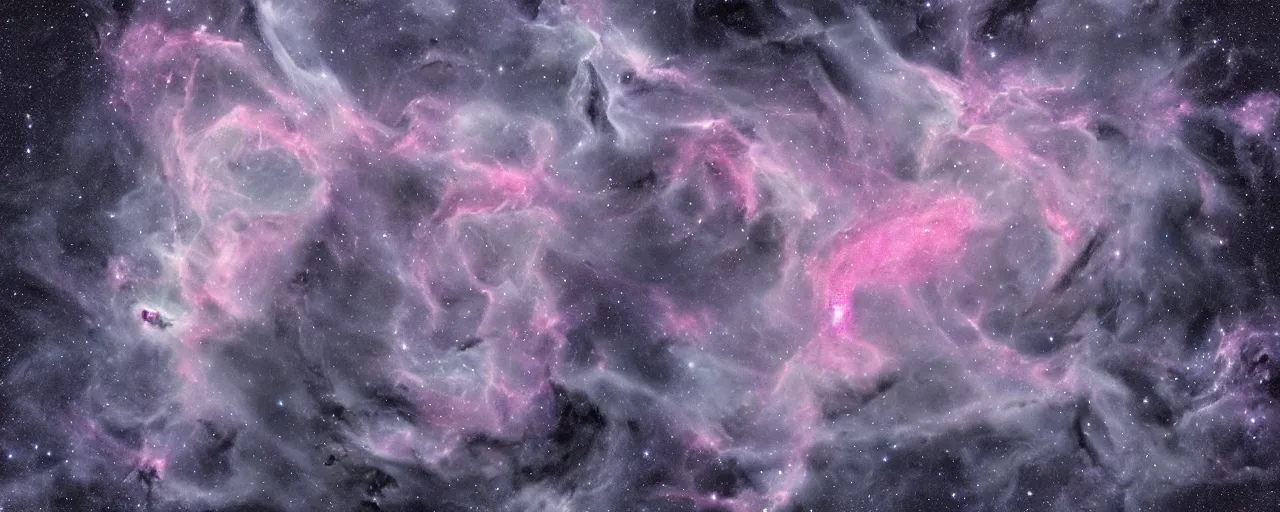 Image similar to epic space nebula, chiaroscuro