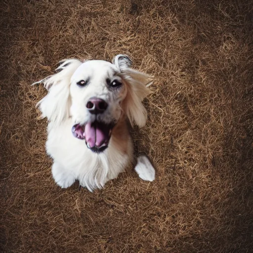 Image similar to Psychic photography of a dog\'s dreams