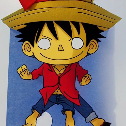 Image similar to origami luffy