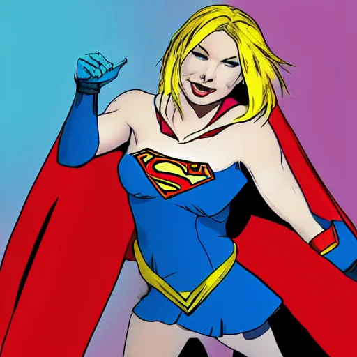 Prompt: Zoe Quinn as Supergirl