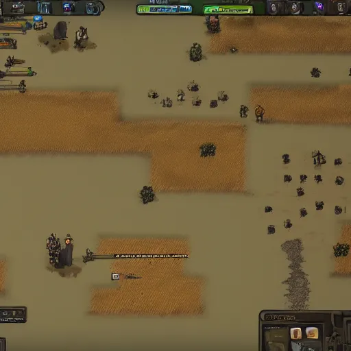 Image similar to rimworld colonists happy without a table, in game screenshot