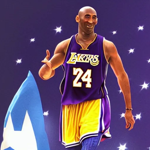 Image similar to Kobe Bryant dressed as captain America