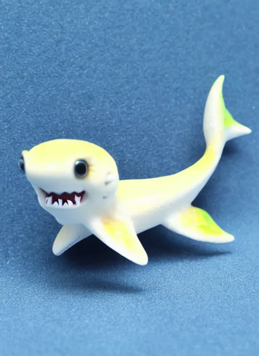 Image similar to 80mm resin detailed miniature of fluffy shark, Product Introduction Photos, 4K, Full body, simple background