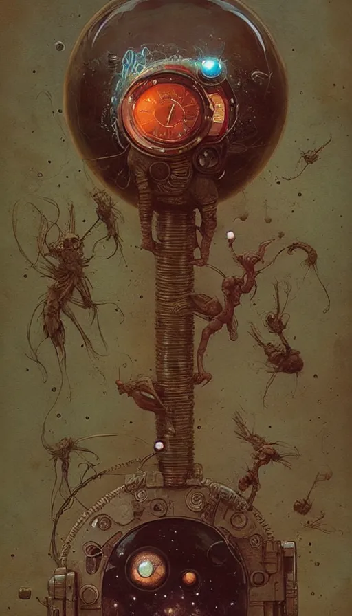 Image similar to a pill that is a time travel device by chiara bautista, beksinski and norman rockwell and greg rutkowski weta studio and tom bagshaw and james gurney and lucasfilm