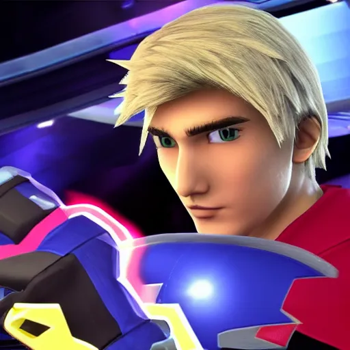 Image similar to xqc in super smash brothers, 4k, high detail, high-resolution photograph, professional photography, ultra-detail