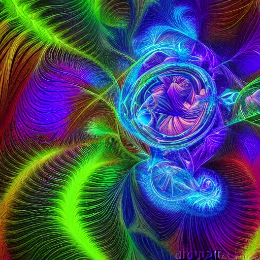 Prompt: aesthetic act in apophysis style fractal, digital painting, 4k,