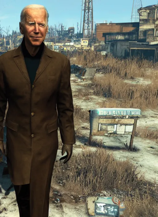 Image similar to joe biden in fallout 4