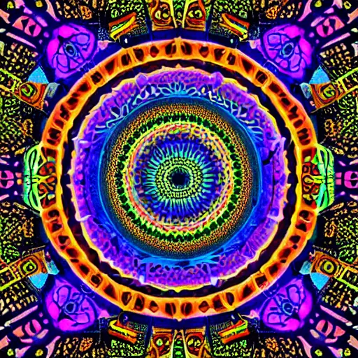 Image similar to Ween boognish mandala, psychedelic